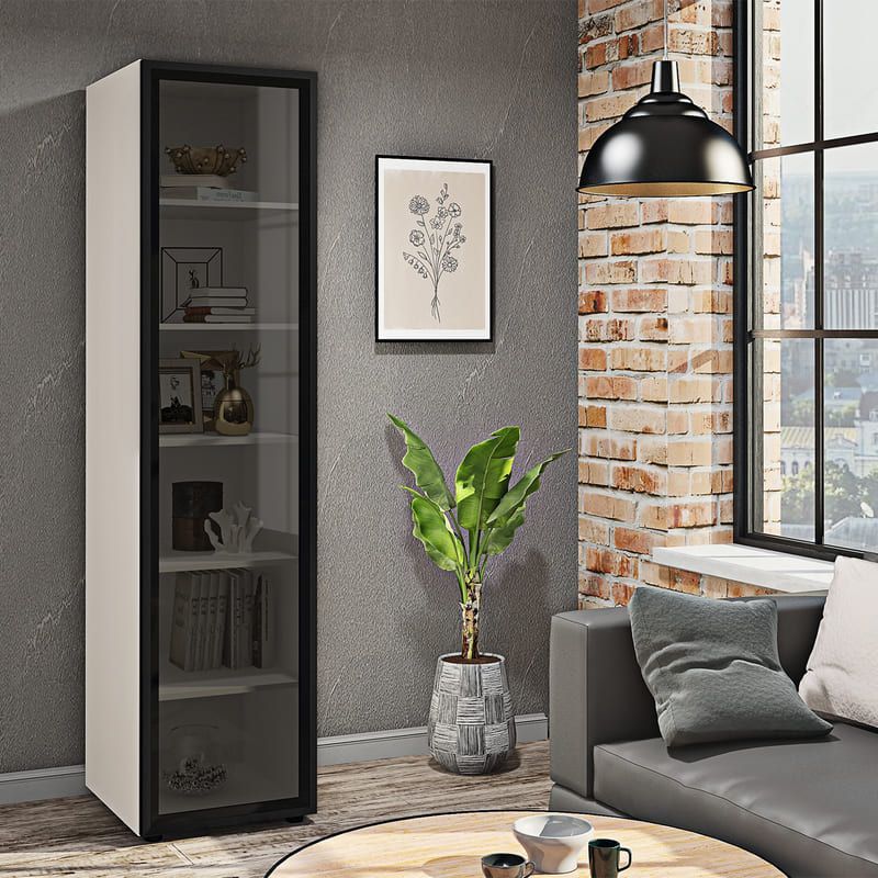 Маленький шкаф Flex 0,4 м Белый в гостинную - фото, цена, купить,  