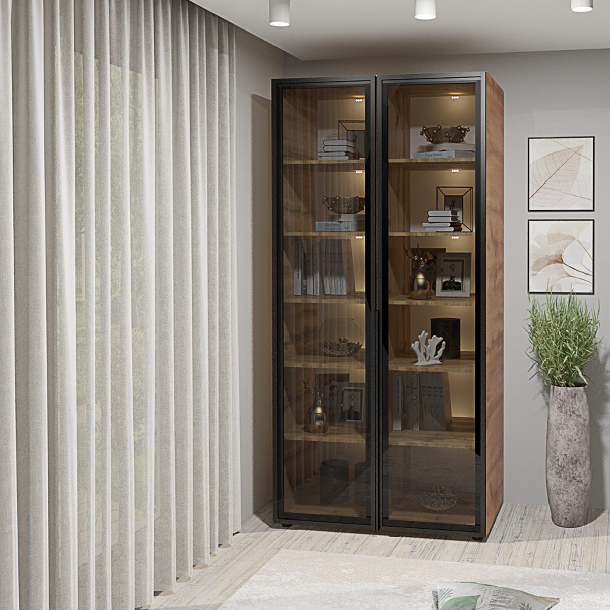 Книжкова шафа Flex 900 мм в передпокій - фото, ціна, купити,  