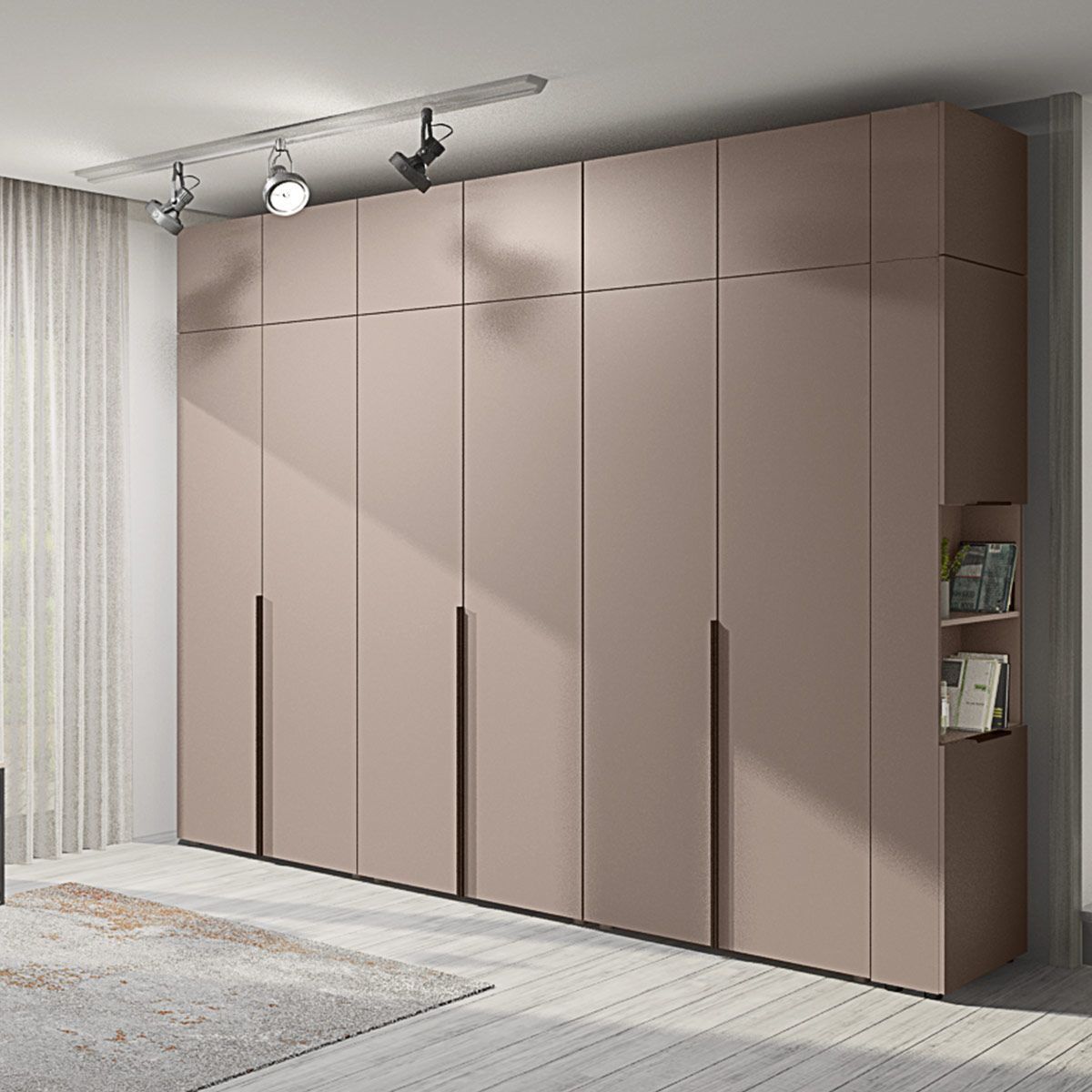 Шафа з приставкою Flex 3,0 метра ДСП фасад Тоффі шестидверна - фото, ціна, купити,  