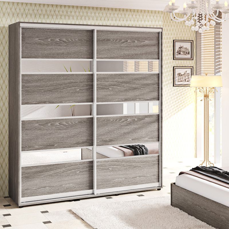 Шафа-купе 2,0 метра "Модель 4" двохдверна дуб трюфель - фото, ціна, купити,  