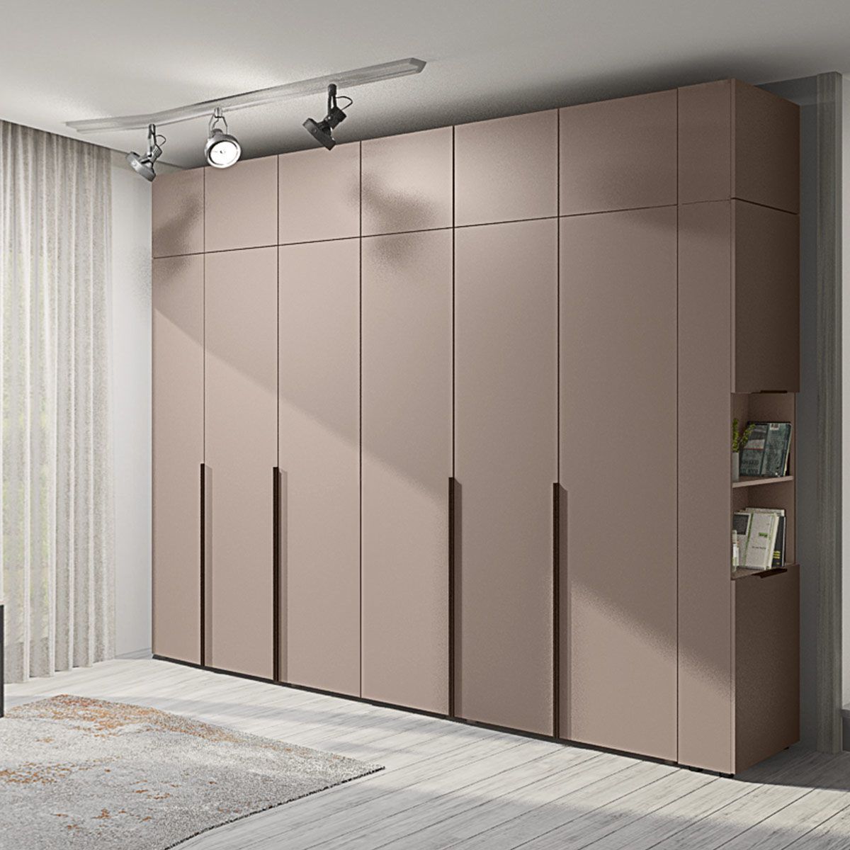 Розпашна шафа Флекс 2,9 метра ДСП фасад Тоффі в прихожу - фото, ціна, купити,  