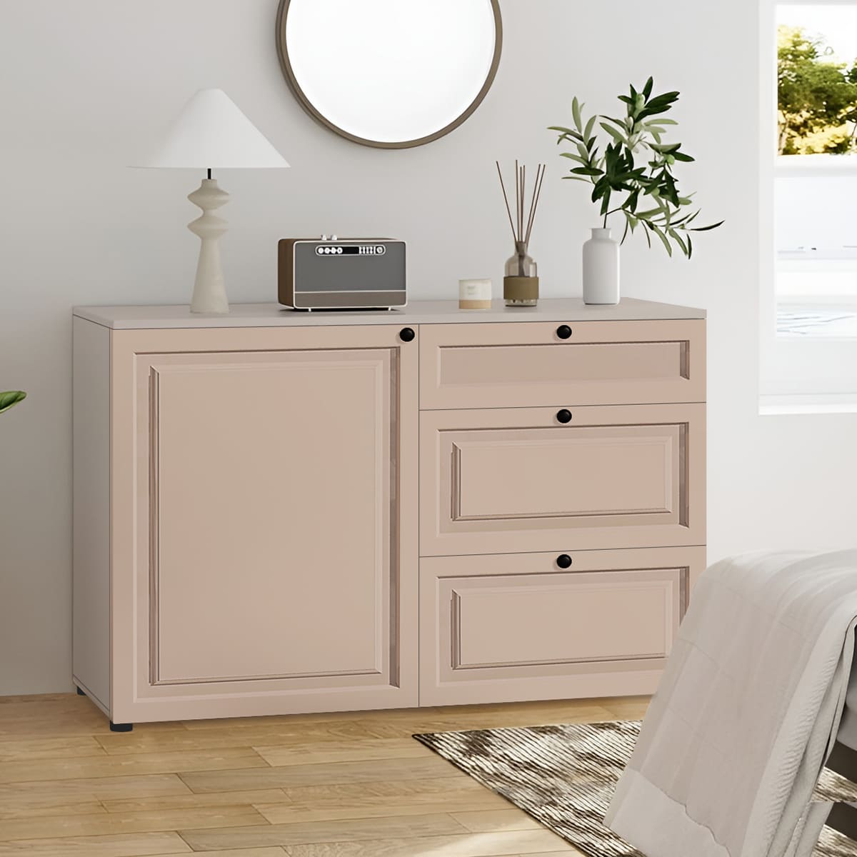 Комод класичний Флекс 1 м фарбований МДФ Капучино в дитячу - фото, ціна, купити,  