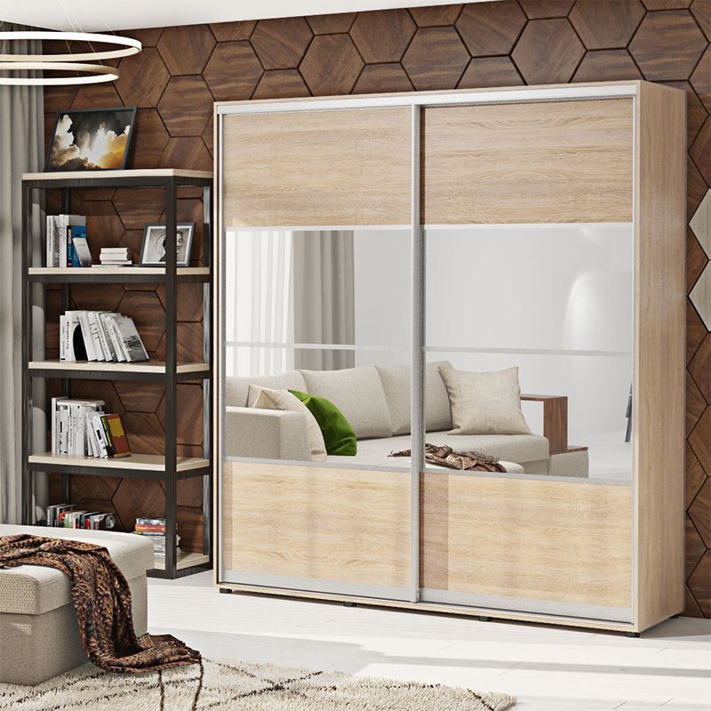 Шафа-купе 1,0 метра "Модель 8" двохдверна колір дуб сонома - фото, ціна, купити,  