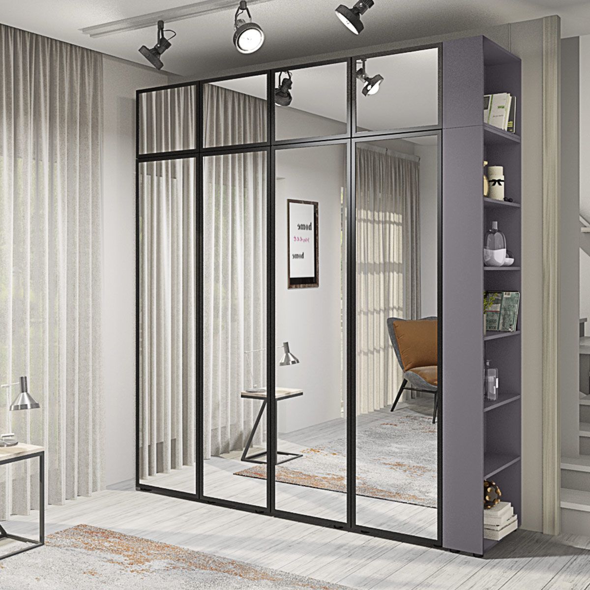 Шафа з зеркалом Flex 1 8 м в спальню - фото, ціна, купити,  