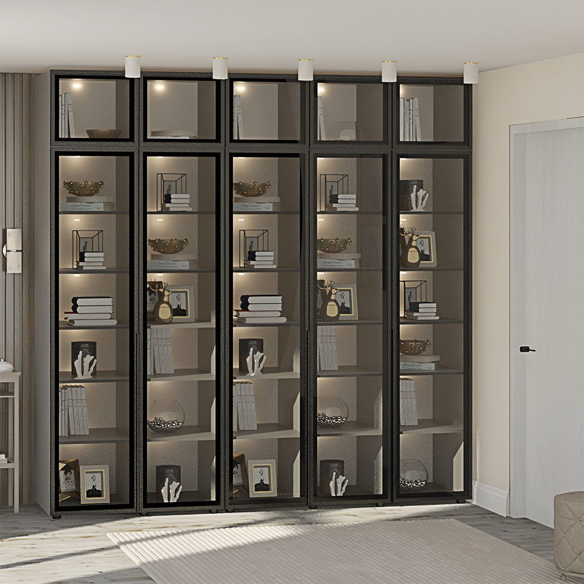 Шафа зі склом Flex 2 1 м 5 дверна - фото, ціна, купити,  