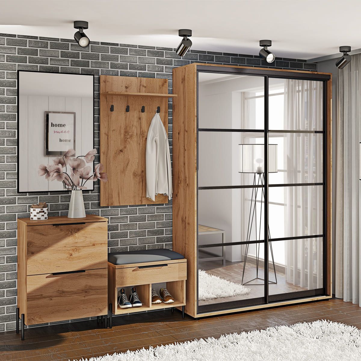 Передпокій ВТ-4090 (2,8 м) Дуб золотий - фото, ціна, купити,  