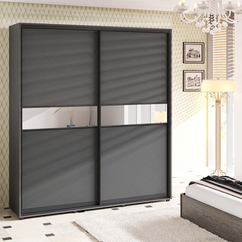 Шафа-купе 1,5 м "Модель 2" двохдверна темна - фото, ціна, купити,  