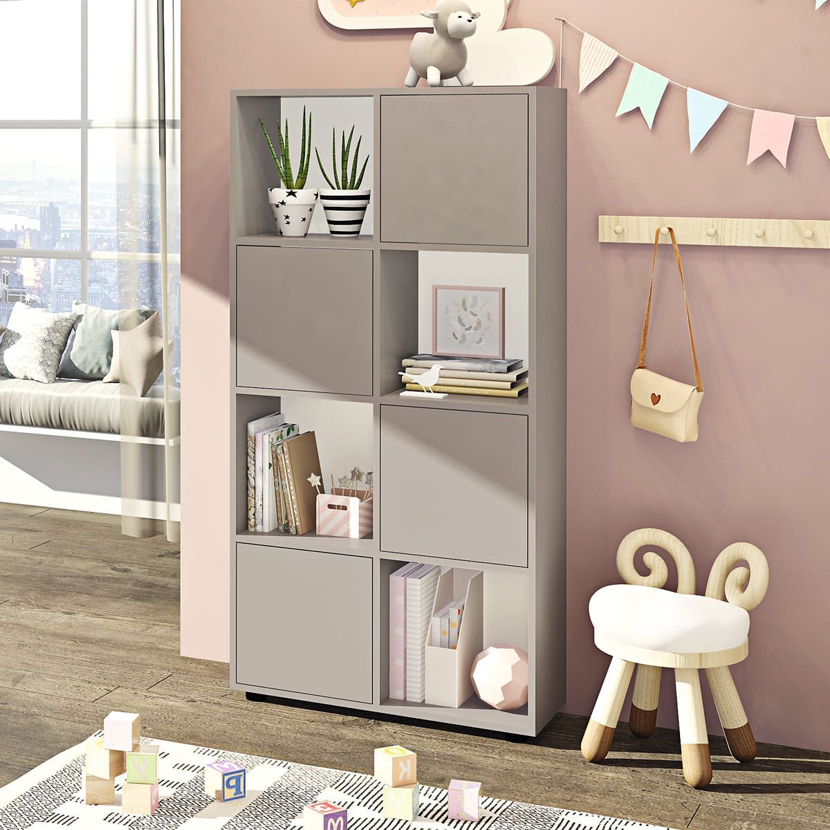 Стелаж Квадро 3 + дверки 4 шт. - фото, ціна, купити,  