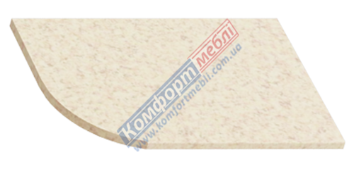 Столешницы со скругленным углом левая(интервал 50 мм) 300 - 3100 мм " Песок античный" - фото, цена, купить, 