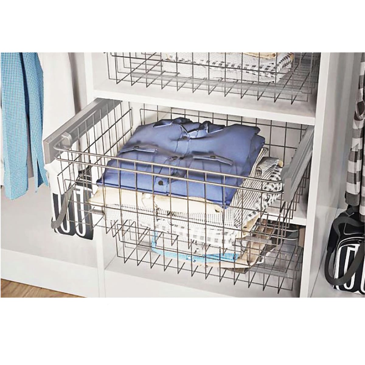 Кошик металевий висувний для білизни - фото, ціна, купити,  