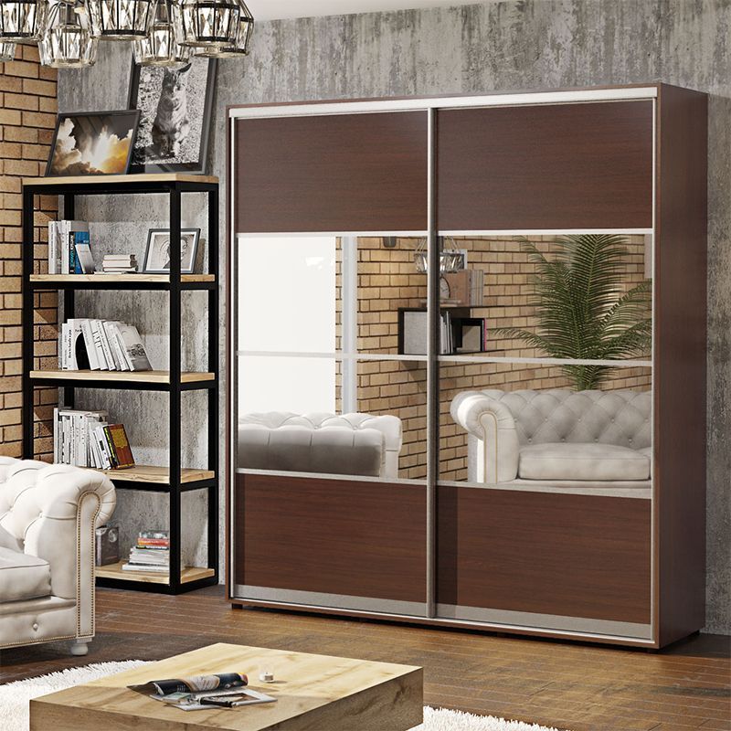 Шафа-купе 1,8 метра "Модель 8" двохдверна дуб венге - фото, ціна, купити,  