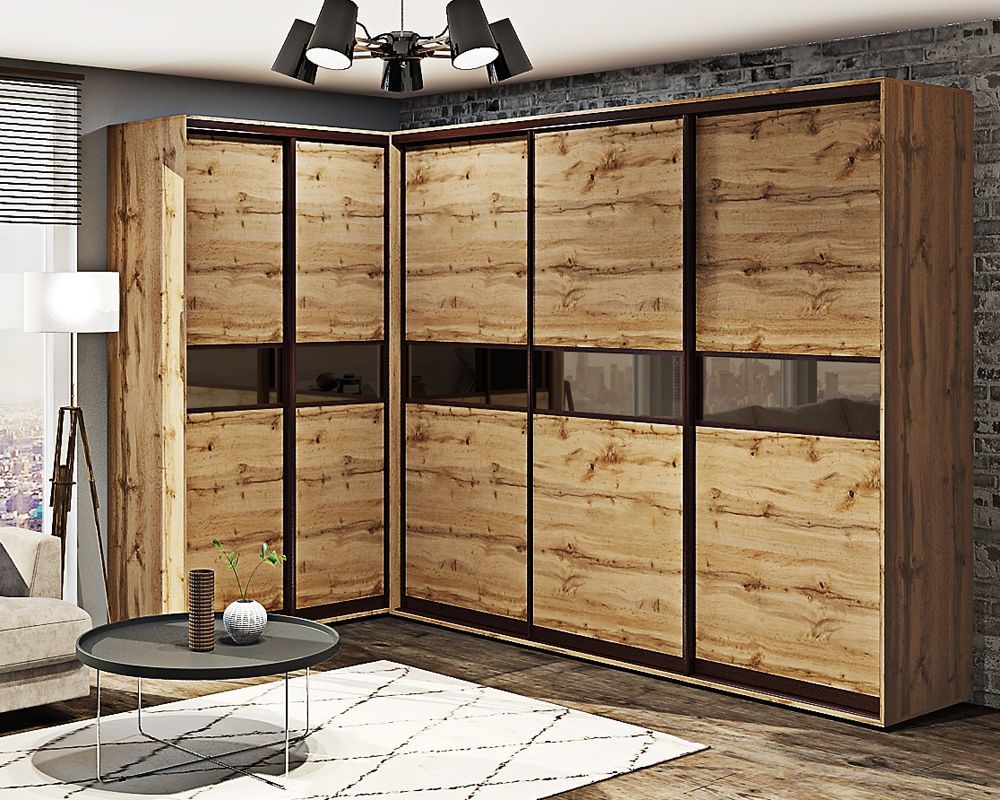 Шафа купе "Модель 2" кутова дуб аппалачі - фото, ціна, купити,  
