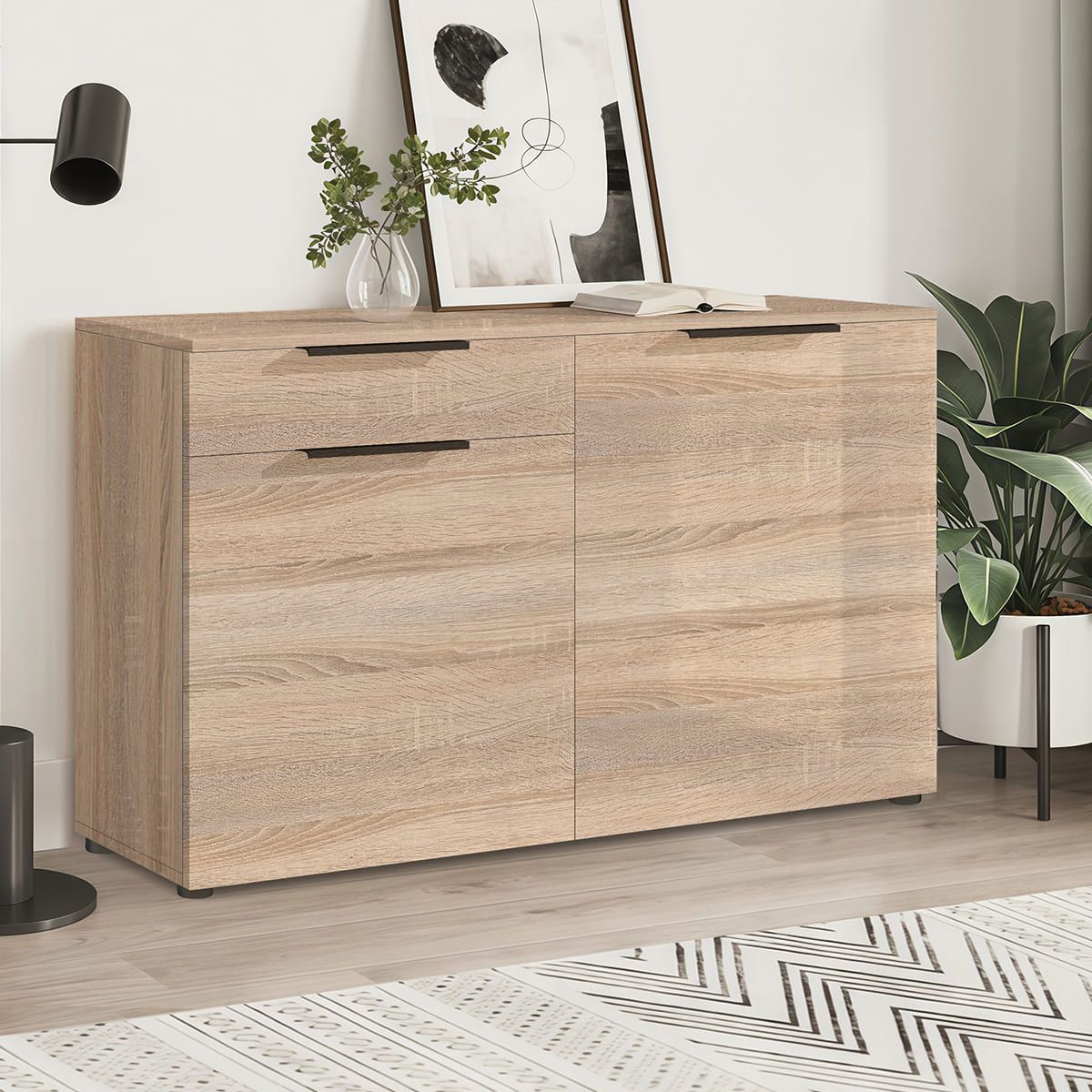 Комод для речей Flex 1200 мм з ДСП Дуб сонома в коридор - фото, ціна, купити,  