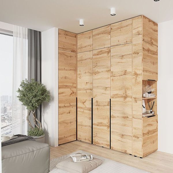 Кутова шафа Flex з ДСП фасадами Дуб Аппалачі в коридор - фото, ціна, купити,  