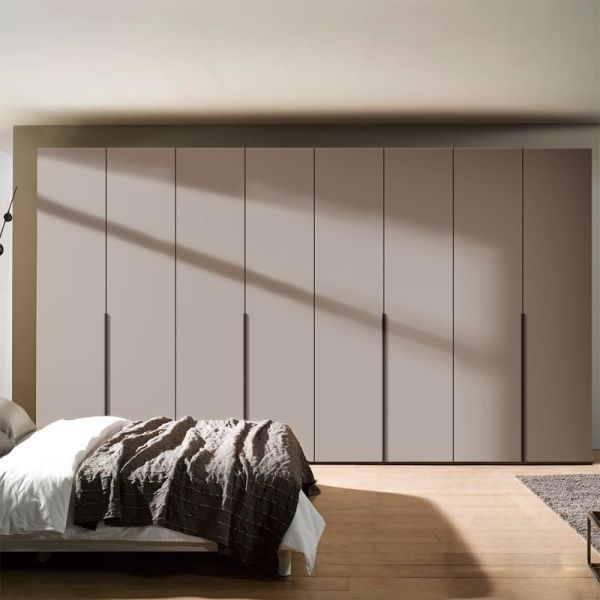 Large Flex wardrobe with 3,2 m chipboard and Toffee front for the bedroom - фото, ціна, купити,  