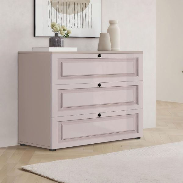 Комод прованс Флекс 1 м МДФ фасад Оксамит бежевий в дитячу - фото, ціна, купити,  