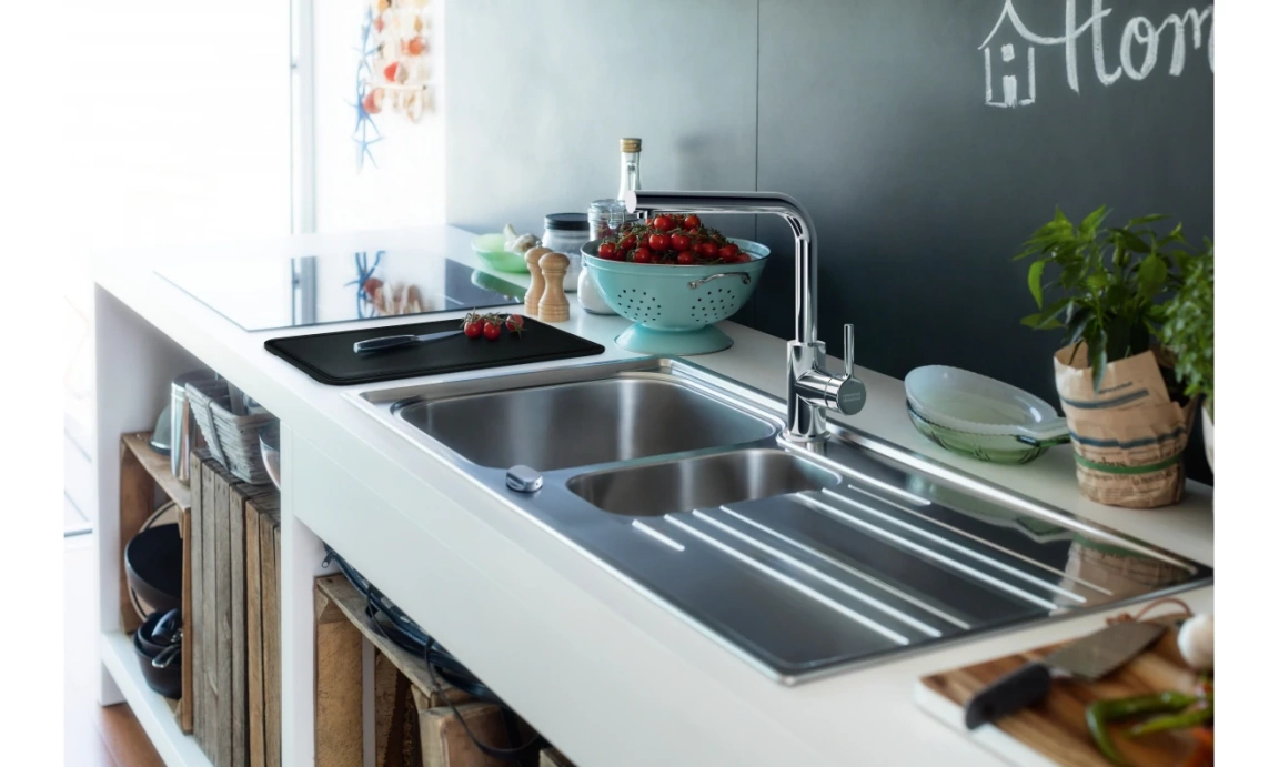 Змішувач FRANKE Lina L Shape змішувач з поворотним виливом, хром - фото, ціна, купити,  