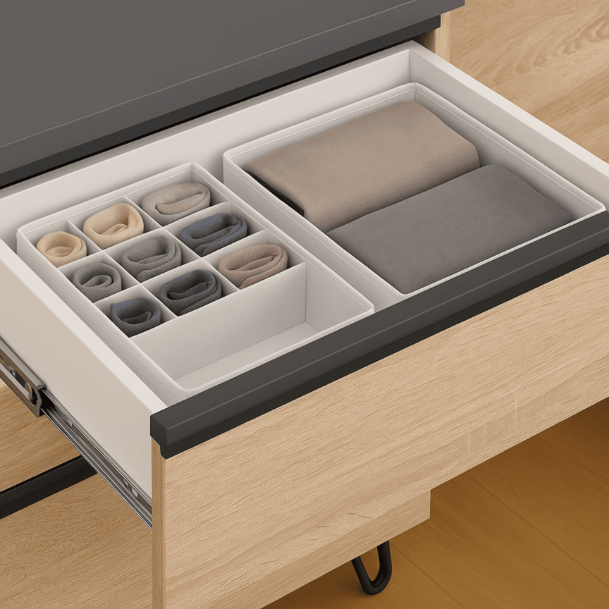 Loft cabinet Flex 0.6 meters with chipboard facades Sonoma Oak in the nursery - photo, price, buy,  