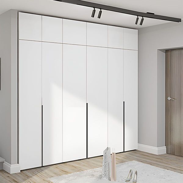 Шафа на всю стіну Flex 2.6 м ДСП фасад Біла 6 дверна - фото, ціна, купити,  