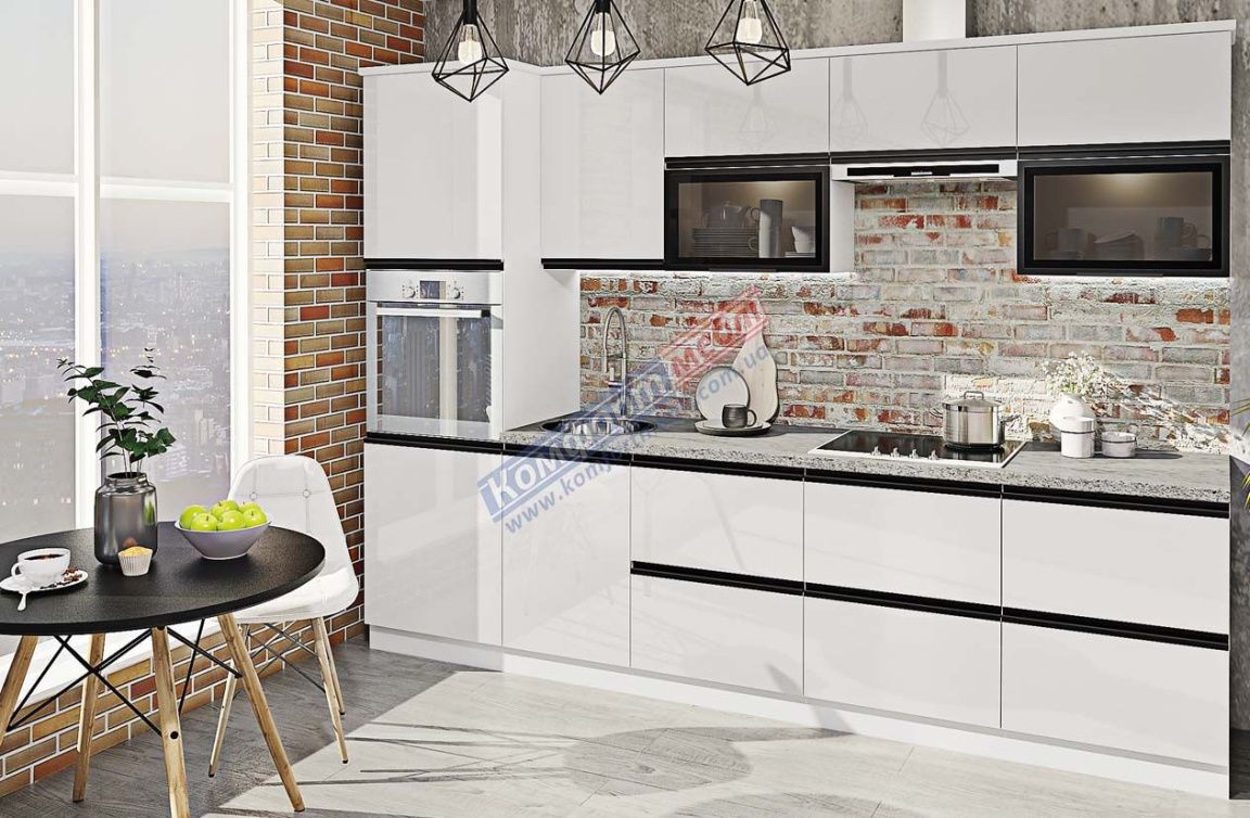 Kitchen with mezzanines "Trend" 360cm White - photo, price, buy,  