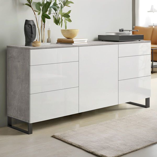 Комод без ручок Flex 1,5 м з ДСП фасадами Білий в спальню - фото, ціна, купити,  