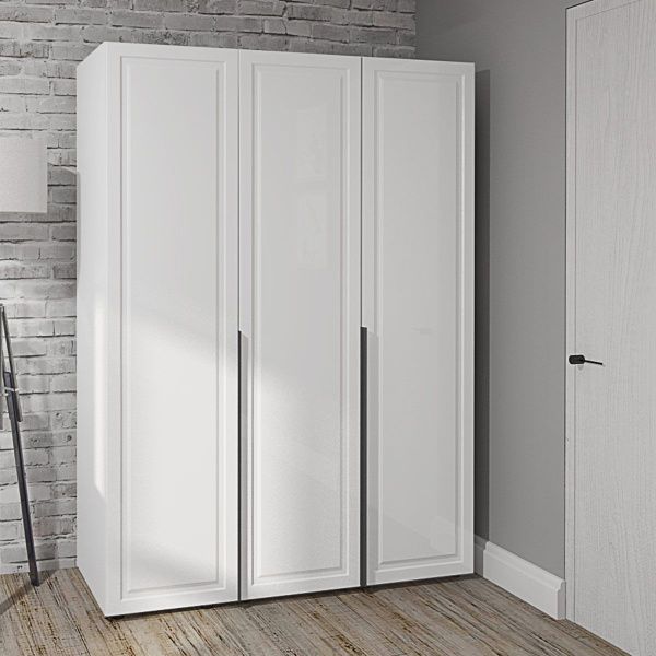 Шафа прованс Flex 120 см з МДФ фасадами Біла в прихожу - фото, ціна, купити,  