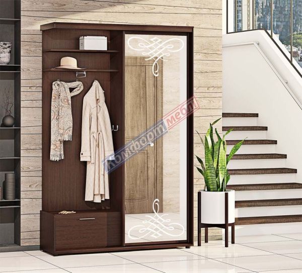 Прихожа-купе 1,0м "ДСП" Дзеркальна - фото, ціна, купити,  