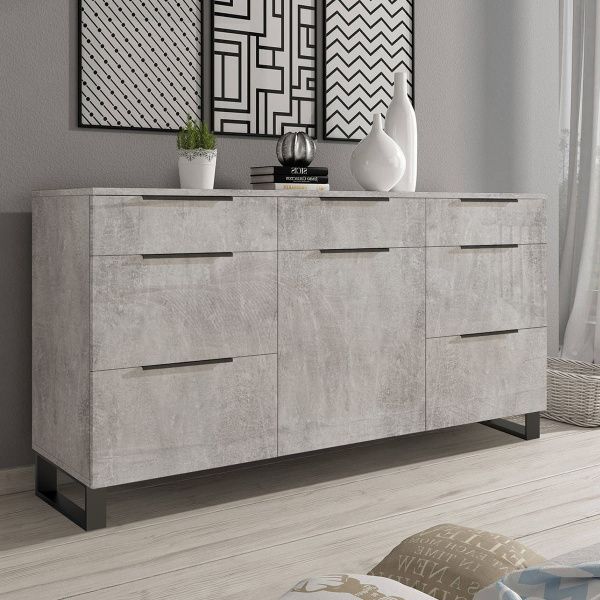 Комод на ніжках Flex 1,5 м ДСП фасад Бетон світлий в прихожу - фото, ціна, купити,  