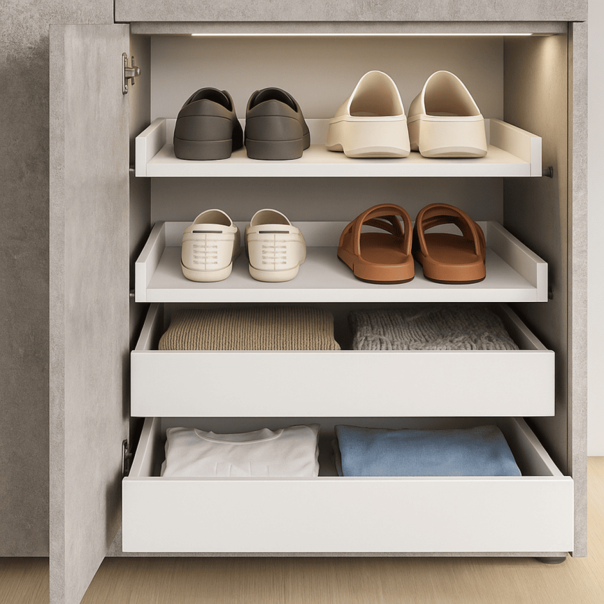 Комод-тумба Flex 150 см ДСП фасад Бетон світлий в вітальню - фото, ціна, купити,  